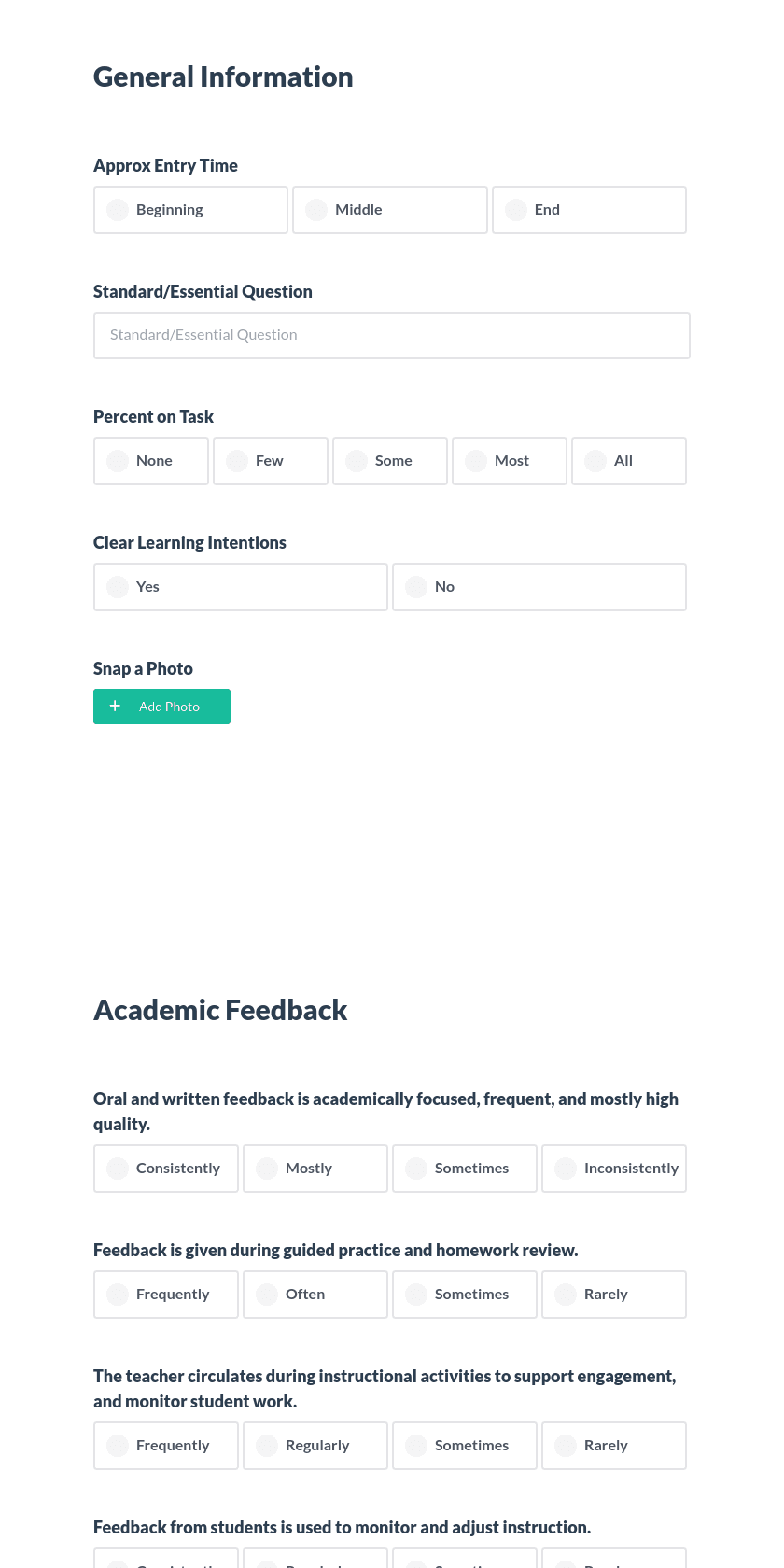 Academic Feedback Preview