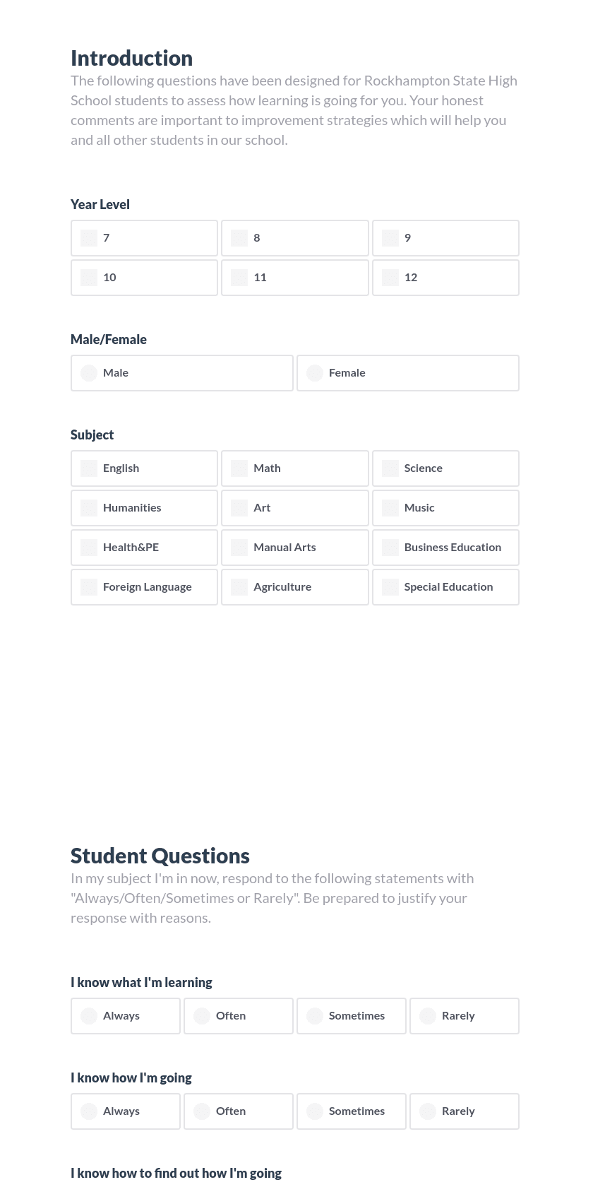 Learning Questions Preview