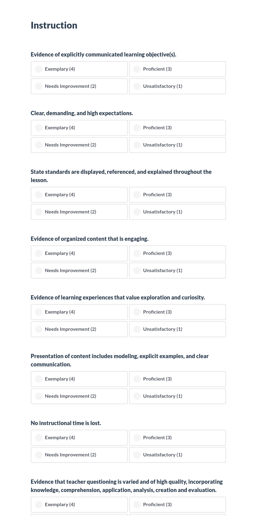 SC 4.0 Teaching Standards Preview