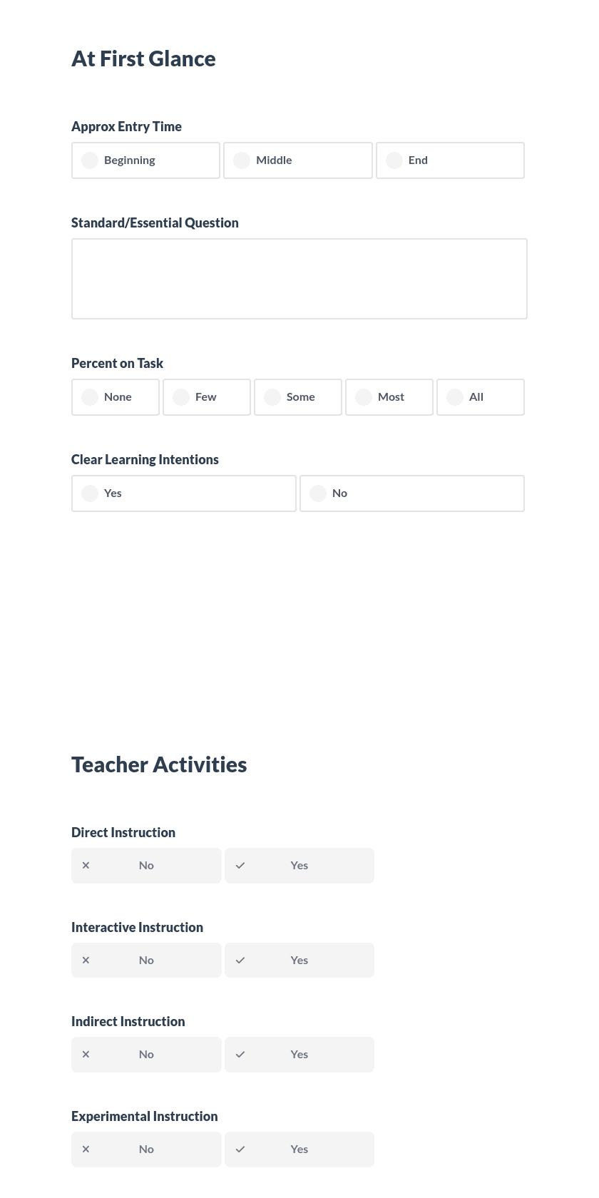 Rawlinson Road Observation Form Preview