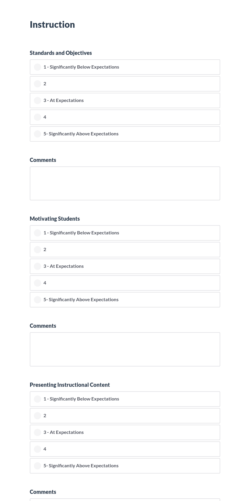 TIGER Rubric for Stage 1 Teachers Preview