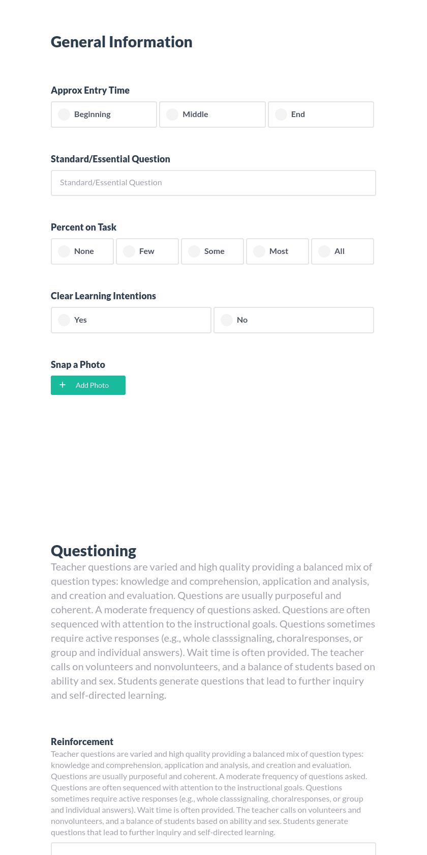 SCTS 4.0 - Questioning (Questioning, Academic Feedback, Thinking, Problem Solving) Preview