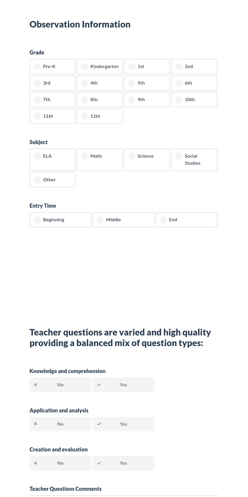 Questioning Preview