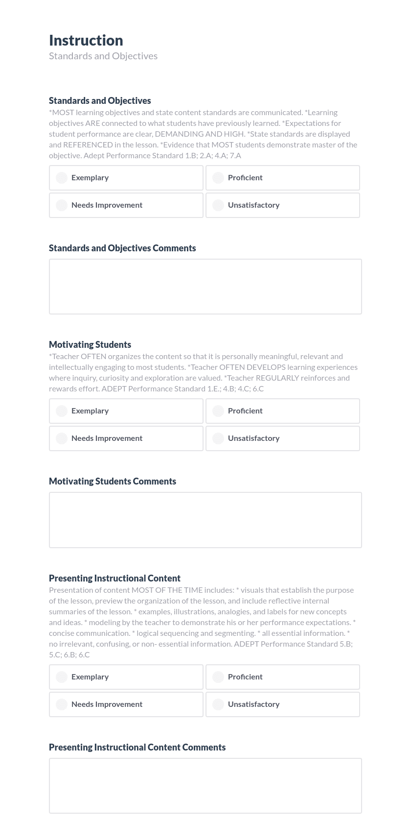 4.0 SC Teaching Standards v2 Preview