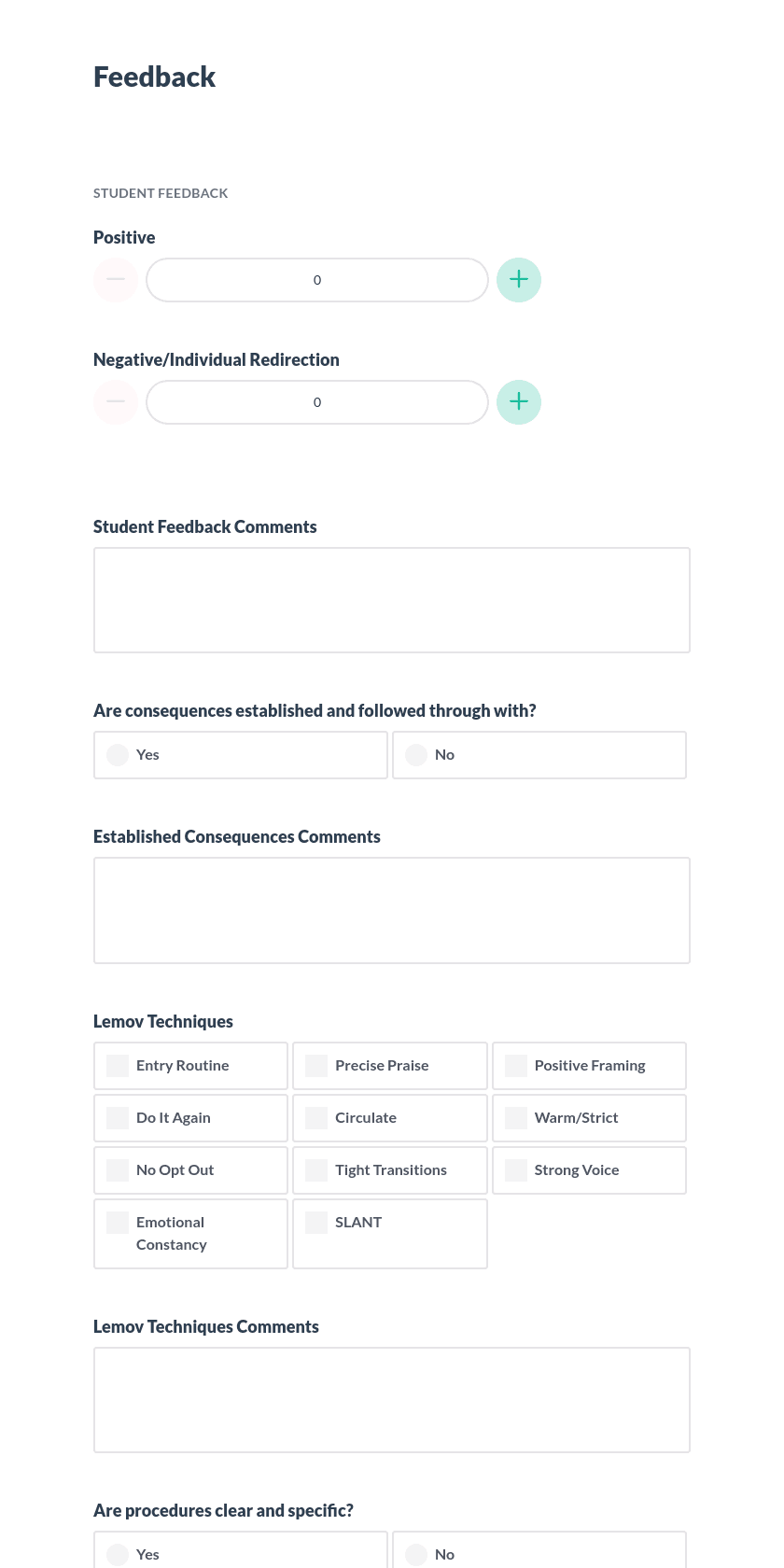 Classroom Management/Behavior Observation Preview