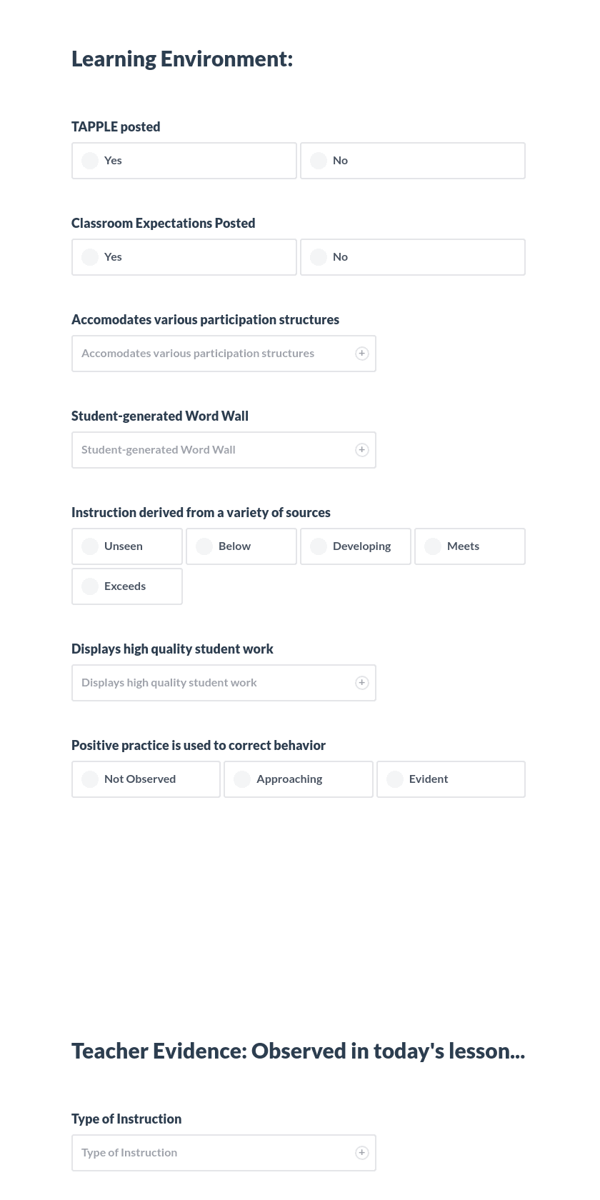 Beaufort Observation Form, 2013-2014 (S1) Preview