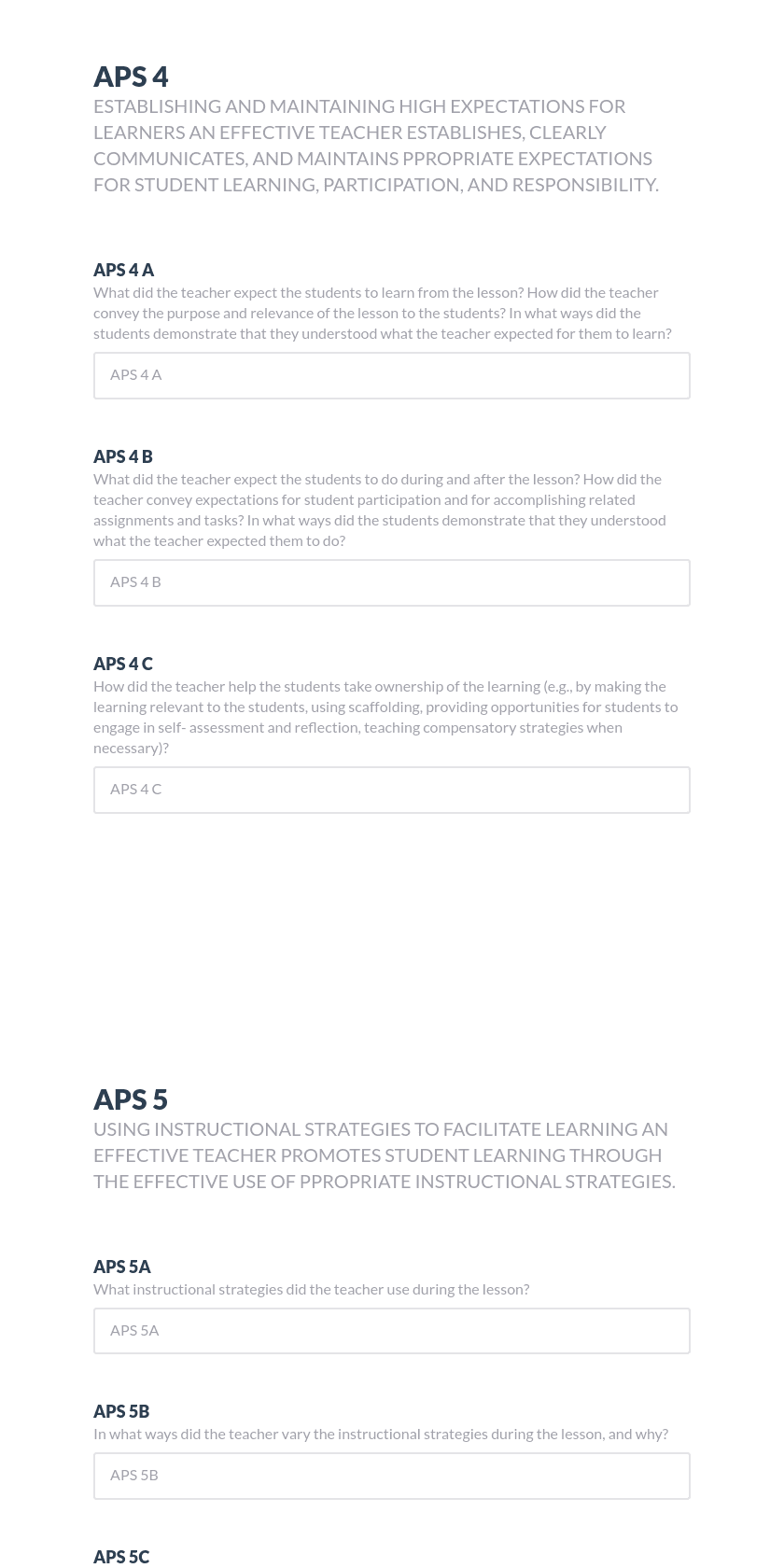 ET1: Classroom Observation Template (Continuing Teachers) Preview