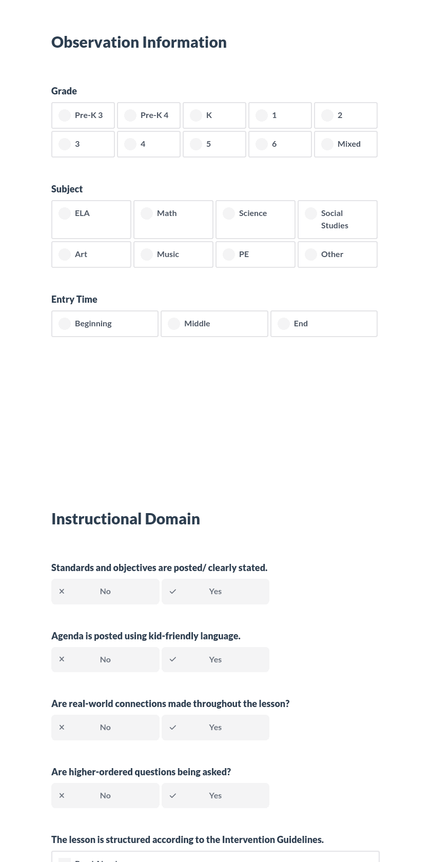 ADEPT Domain Observation Preview