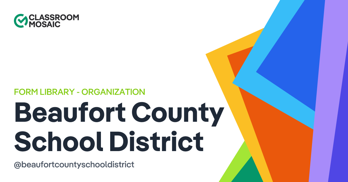 Beaufort County School District's Teacher Observation Forms